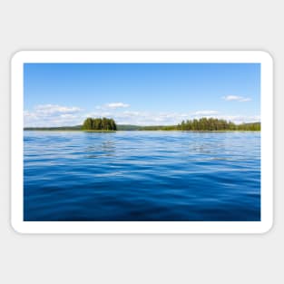 Finland lake scape at summer Sticker